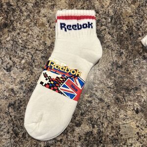 Vintage Reebok Ankle Socks NOS 1988 New Old Stock Union Jack Rare Retro